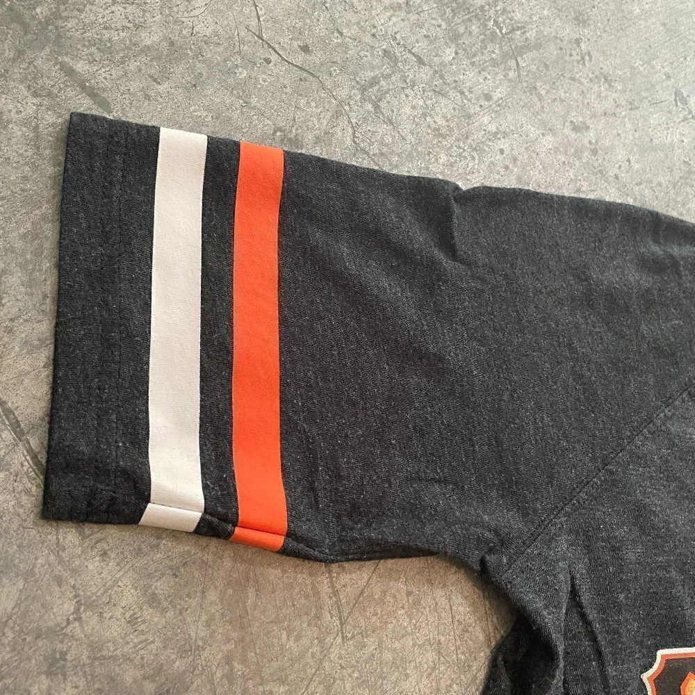 Nike San Francisco Giants Baseball Tee Shirt Womens Small Charcoal Gray Orange